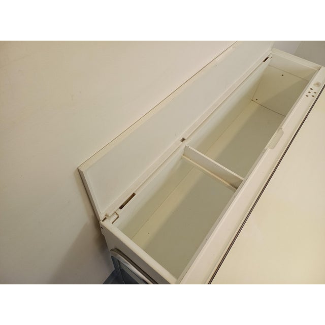 Metal Vintage Bauhaus Style Desk in Melamine and Chromed Metal, 1970s For Sale - Image 7 of 11