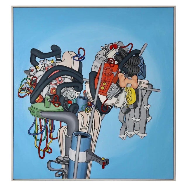 Dennis Hollingsworth (Spanish/American, b. 1956), "Lil' Franklin," 1997, Oil on canvas, Hand signed on stretcher bar...