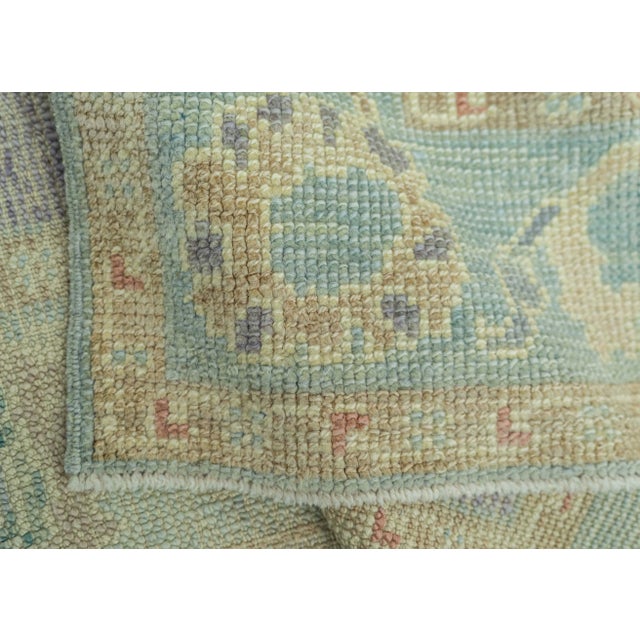 Turkish Oushak Rug 2'8"x 8'4" #19089 For Sale In Houston - Image 6 of 8