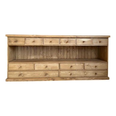 Antique Sideboard or Chest of 12 Drawers For Sale