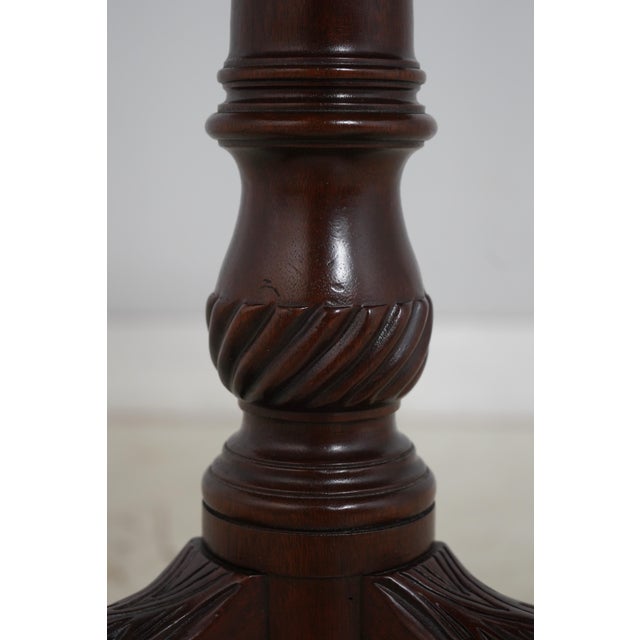 Wood Baker Stately Homes Round Mahogany Lamp Table For Sale - Image 7 of 16