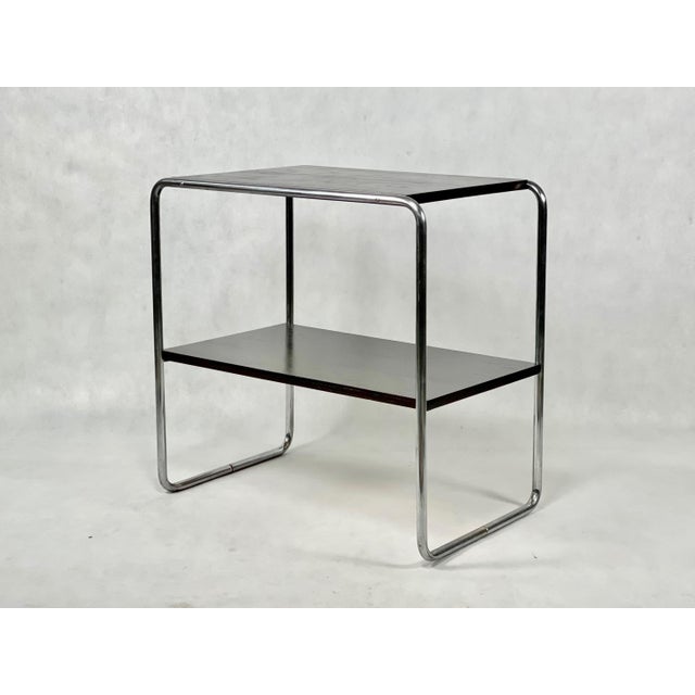 Bauhaus B12 Console Table attributed to Marcel Breuer for Mücke, 1940s For Sale - Image 3 of 16