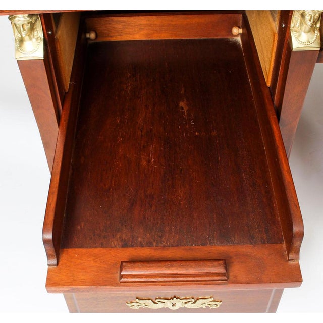 French Empire Revival Ormolu Mounted Desk, 19th Century For Sale - Image 11 of 18