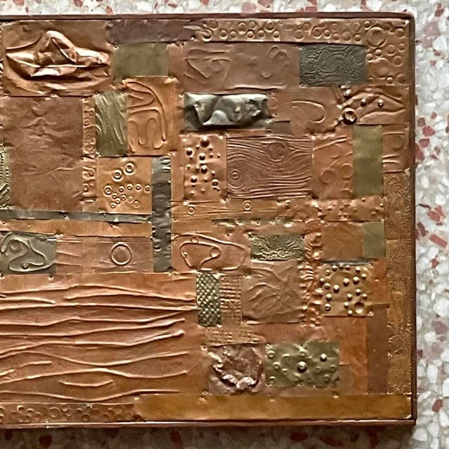 Mid-Century Mixed Metal Abstract Assemblage For Sale - Image 10 of 13