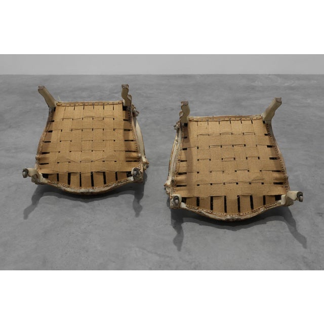 French Louis XV Armchairs in Carved Wood, Set of 2 For Sale - Image 9 of 18