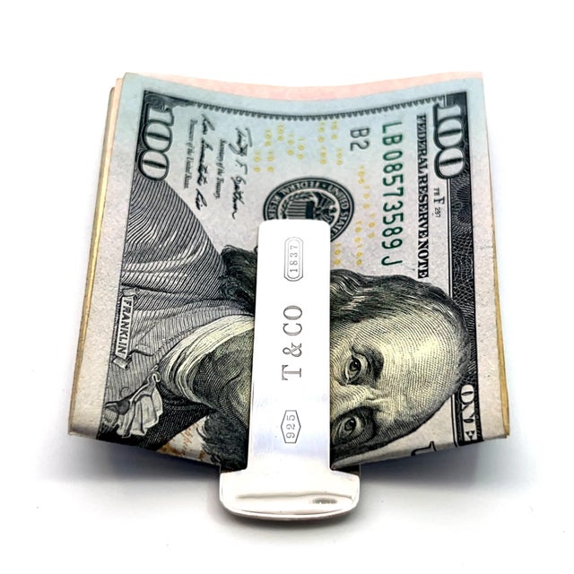 Tiffany and Co. 1990s Tiffany & Co. Sterling Silver T & Co "1837" Bookmark For Sale - Image 4 of 9