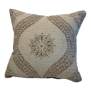 Medallion Pillow Cover in Warm Neutrals