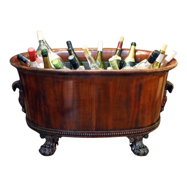 Circa 1815 Regency Period Grand Scale Oval Wine Cooler For Sale