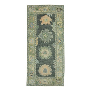 Turkish Oushak Rug 3'x 6'7" #19038 For Sale