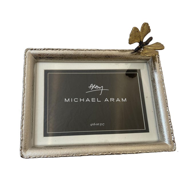 Michael Aram Butterfly Ginkgo Easel Photo Frame For Sale - Image 12 of 12