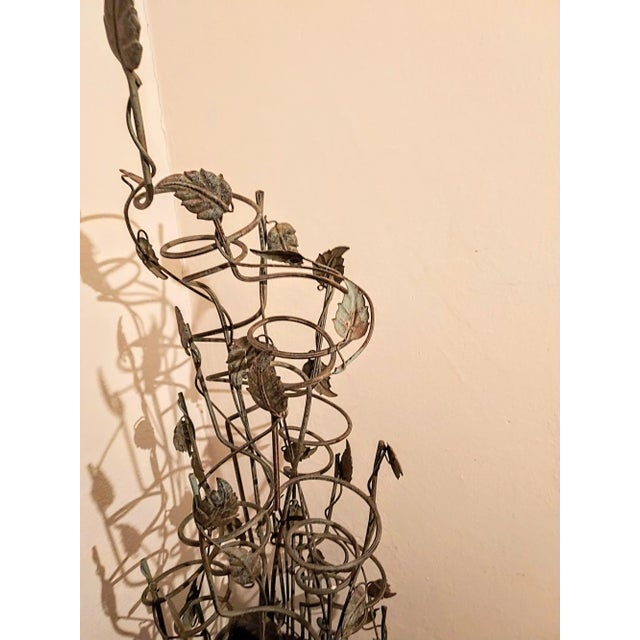 Late 20th Century Wrought Iron Sculpture/ Wine Rack for 16 Bottles For Sale - Image 5 of 6