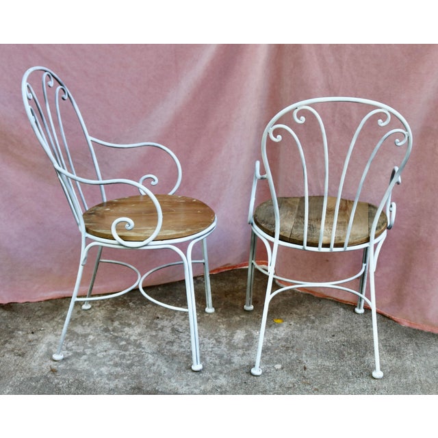 Vintage Patio Table and 4 Chairs Set For Sale - Image 4 of 4