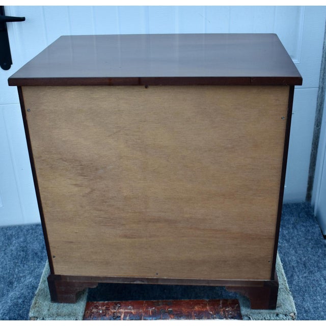 Vintage Pair Mahogany Nightstands Chippendale Chests With Pull Out For Sale - Image 17 of 18