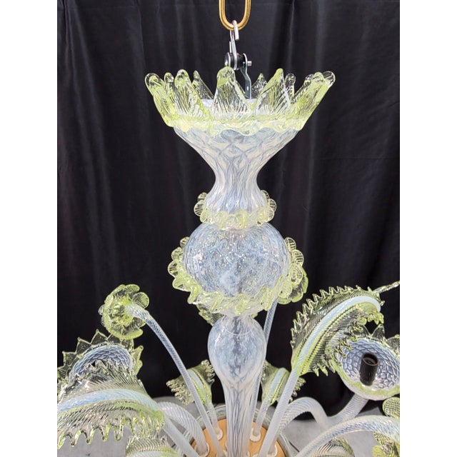 Vintage Murano Chandelier, 1980s For Sale - Image 4 of 13
