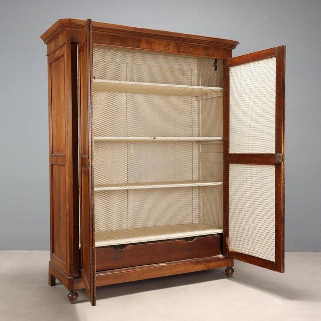 Walnut Wardrobe, Italy, Late 19th Century For Sale - Image 3 of 11