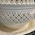 English Early 20th Century English Creamware Pierced Covered Bowl With Matching Underplate For Sale - Image 3 of 9