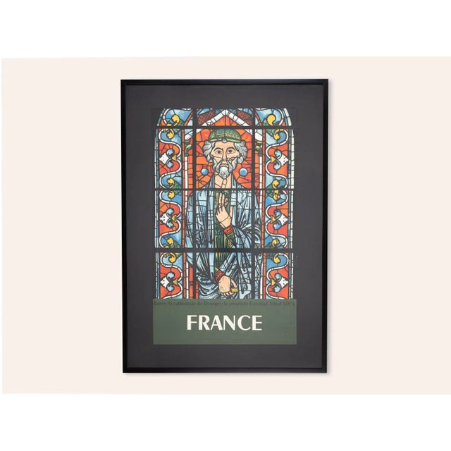 French La Cathédrale de Bourges Travel Poster from SNCF, Framed For Sale - Image 11 of 11