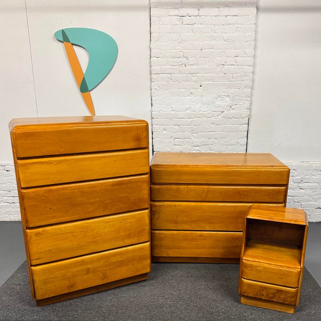 1950s Art Deco Stardust Dresser Set by Forest Furniture For Sale - Image 12 of 12