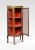 Walnut Bow Fronted Display Cabinet For Sale - Image 6 of 10