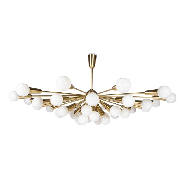 Sputnik Chandelier from Kamenický Šenov, 1970s For Sale