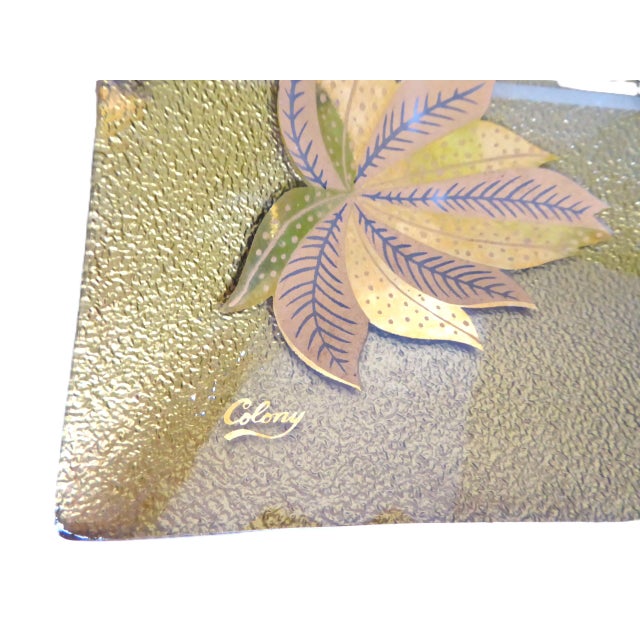 1960s Decorative Mid Century Glass Serving Platters by Georges Briard and Colony - a Pair For Sale - Image 12 of 13