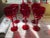 Vintage Ruby Red Handblown Glass Water Goblets Set of 6 For Sale - Image 11 of 12