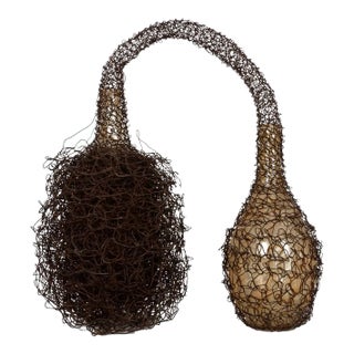 Lucy Slivinski Contemporary Sculpture of Found Objects and Woven Metal For Sale