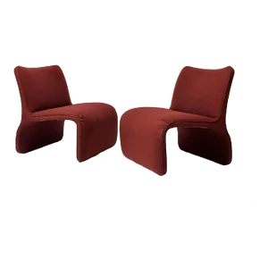 Kagan Slipper Lounge Chairs for Preview, 1990