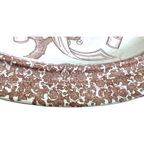 Antique Copeland Lagoon Blossom Platter For Sale In Atlanta - Image 6 of 7