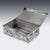 Antique Meiji Japanese Silver Iris Flower Cigar Box by Zuan, 1900 For Sale - Image 11 of 18
