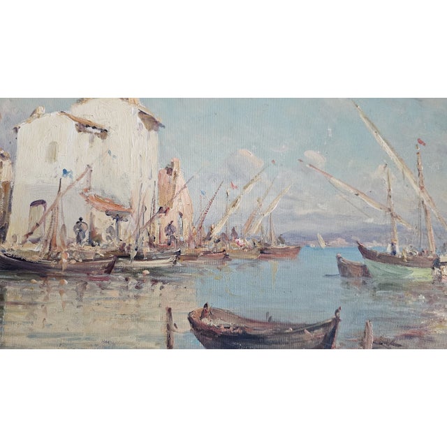 Antique Vincent Manago French Impressionistl Painting : "Paysage Mediterraneen : For Sale - Image 10 of 12
