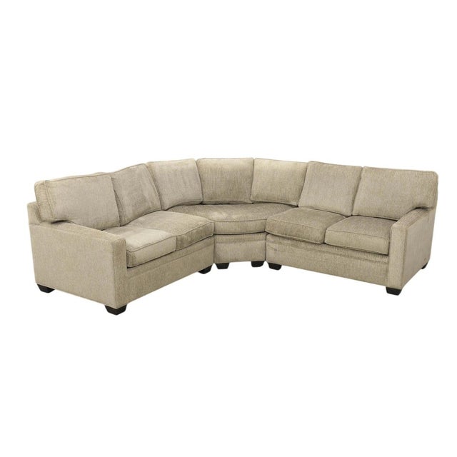 Contemporary Drexel Heritage Upholstered Sectional Sofa For Sale - Image 3 of 6