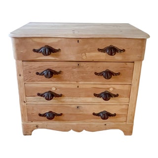 Late 19th Century Scrubbed Pine Antique Cottage Style Dresser For Sale