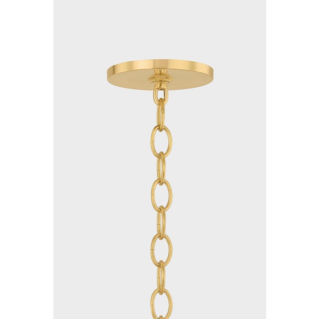 Mitzi Mitzi Ambra 15.75 in. 1 Light Pendant in Aged Brass Finish For Sale - Image 4 of 8