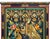 Green Oriental Tibetan Style Golden Dragon Graphic Tall Slim Storage Cabinet For Sale - Image 8 of 15