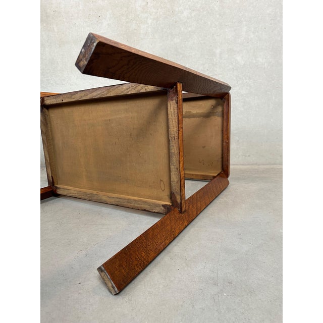 Art Deco Side Table in Oak, 1930s For Sale - Image 11 of 12
