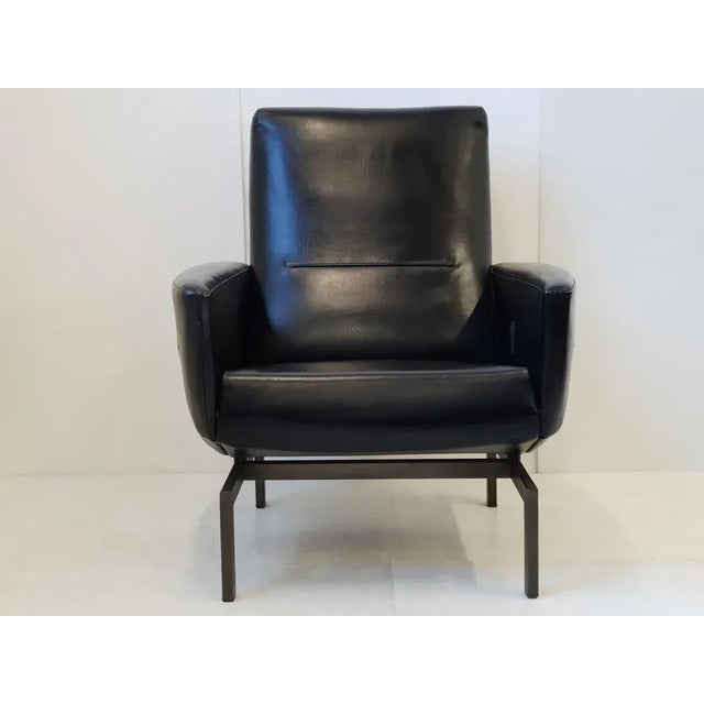 Mid-Century Lounge Chair attributed to Dangles & Defrance for Burov, 1960s For Sale - Image 9 of 13