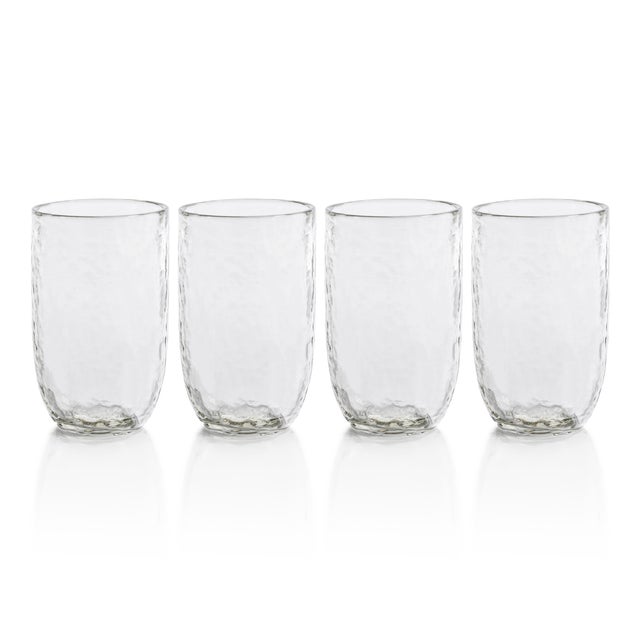 Pimlico Hammered Highball Glasses, Set of 4 For Sale In Los Angeles - Image 6 of 6