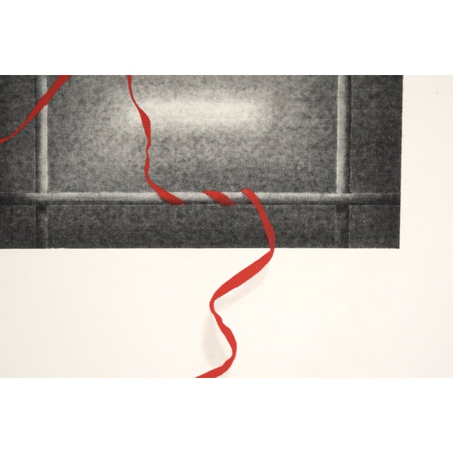 Contemporary "Floating Pane" - Realistic Hand Painted Lithograph by Patricia A. Pearce For Sale - Image 3 of 7