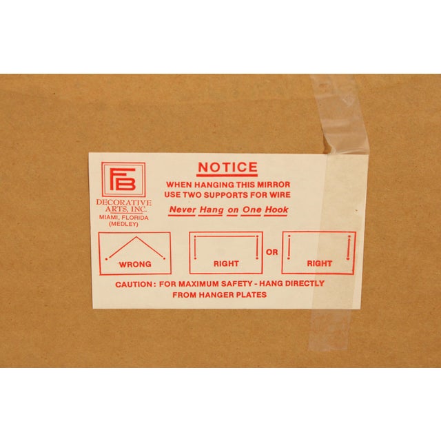 Friedman Brothers Horizontal Gold Mirror For Sale - Image 15 of 15