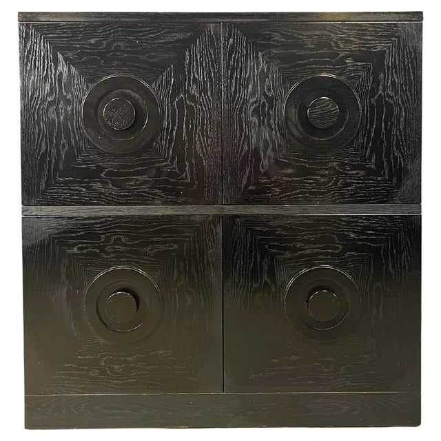 Brutalist Black Bar Cabinet, 1970s For Sale - Image 12 of 12