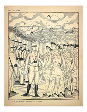 Raoul Dufy, Tirez Les Premiers, Original Woodcut Print, Early 20th Century