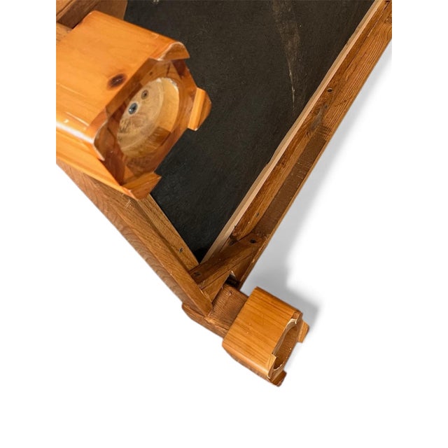 Beige Vintage 1970s Selig Monroe “Plexus” Oatmeal Mid-Century Loveseat With Solid Wood Base For Sale - Image 8 of 8