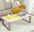Mid Scandinavian Lacquer Coffee Table in White & Grey For Sale - Image 4 of 5