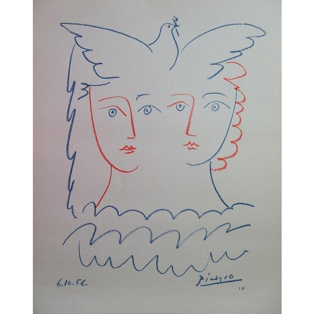 Pablo Picasso, Couple à la colombe, Lithograph For Sale - Image 6 of 6