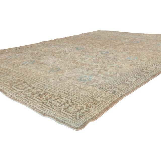 53475 Vintage Persian Mahal Rug, 07'04 x 10'06. The Legacy Garden: A Vintage Persian Mahal Masterpiece of Timeless...