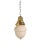 Metal 1930’s Small Opaline Glass Lantern For Sale - Image 7 of 7