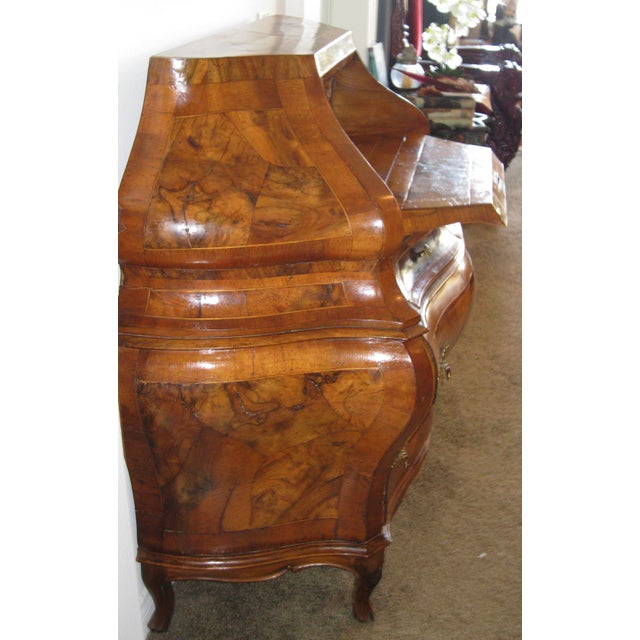 Late 18th Century Late 18th Century Antique Italian Rococo Bombe Secretary For Sale - Image 5 of 13