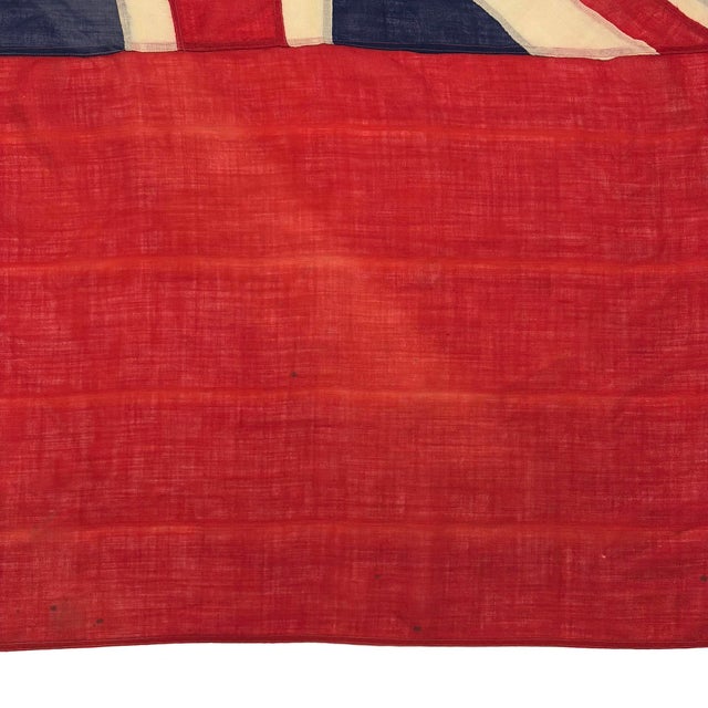 Oversize Vintage Wool Nautical Flag of Canada With Union Jack, Red Ensign For Sale In Los Angeles - Image 6 of 10