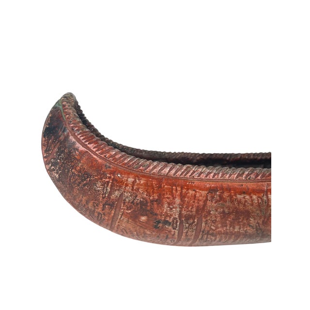 Metal Patented Bronze Sculpture of a Native American on a Canoe by Carl Kauba For Sale - Image 7 of 8